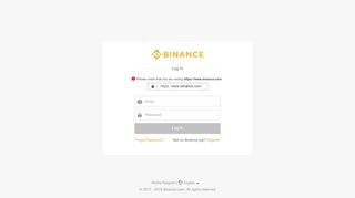 
                            10. Binance Exchange Login | Binance.com