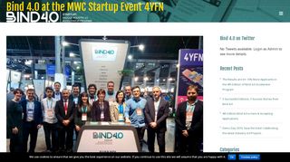 
                            7. Bind 4.0 at the MWC Startup Event 4YFN - Bind 4.0 ...