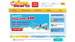 
                            5. Bingo Hearts | Deposit £10 and Play Online Bingo …