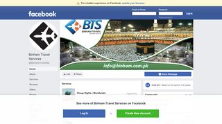 
                            5. Binham Travel Services - Home | Facebook