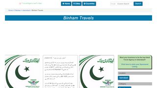 
                            4. Binham Travels, Faizabad, Islamabad (2019)