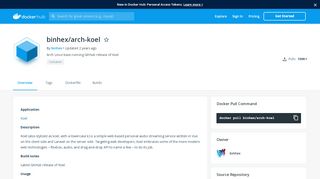 
                            9. binhex/arch-koel - Docker Hub