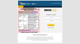 
                            7. Binusmaya Parent - Login - Binus University