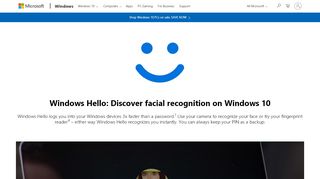 
                            5. Biometric Facial Recognition – Windows Hello - Microsoft