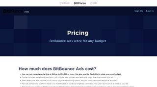 
                            3. BitBounce Ads Pricing