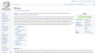 
                            2. Bitcasa - Wikipedia