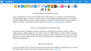 
                            10. Bitcoin Exchange and Bitcoin Mining for any cryptocurrency ...