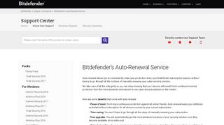 
                            5. Bitdefender’s Auto-Renewal Service