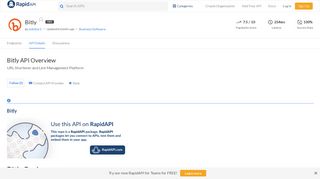 
                            3. Bitly API: How To Use the API | RapidAPI
