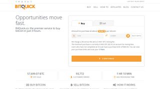 
                            3. BitQuick.co - Buy Bitcoins and Sell Bitcoins Instantly for ...
