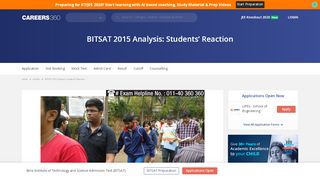 
                            9. BITSAT 2015 Analysis: Students’ Reaction