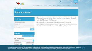 
                            1. Bitte anmelden - AIDA