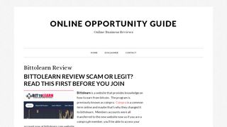 
                            4. Bittolearn Review Scam or Legit? Read This Post