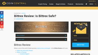 
                            6. Bittrex Review: Is Bittrex Safe? | CoinCentral