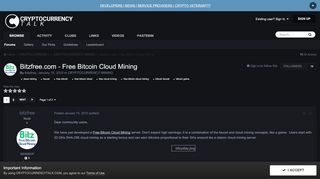 
                            6. Bitzfree.com - Free Bitcoin Cloud Mining - MINING ...