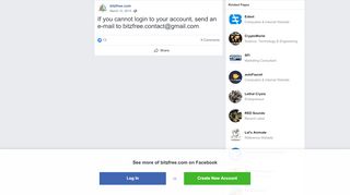 
                            4. bitzfree.com - If you cannot login to your account, send... | Facebook