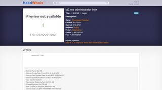 
                            6. bj2.me: .:: BJ2.ME ::. Login - headwhois.com