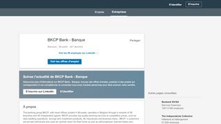 
                            8. BKCP Bank - Banque | LinkedIn