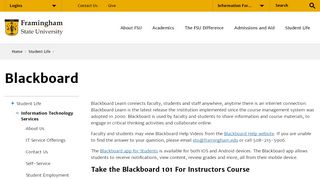 
                            1. Blackboard - Framingham State University