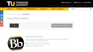 
                            8. Blackboard - Informal Drop-in - Towson University