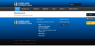 
                            6. Blackboard - Lakeland University