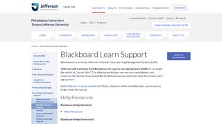 
                            4. Blackboard Learn Support - Jefferson