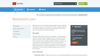 
                            7. Blackboard Learn : TechWeb : Boston University