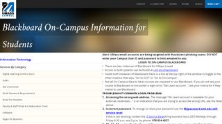 
                            3. Blackboard On-Campus Information for Students - UMass Lowell