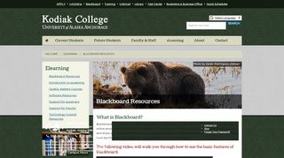 
                            9. Blackboard Resources - Kodiak College