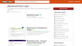 
                            4. Blackboard Rub Login