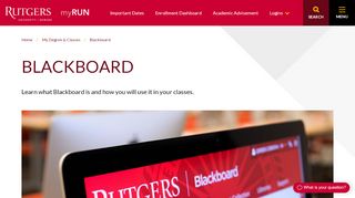 
                            7. Blackboard | Rutgers MyRun