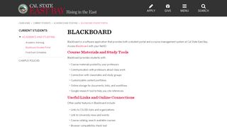 
                            8. Blackboard Student Portal - Cal State East Bay