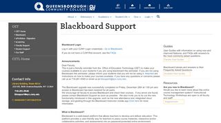 
                            2. Blackboard Support - Queens
