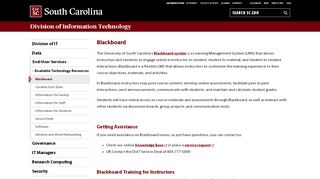 
                            5. Blackboard - University of South Carolina