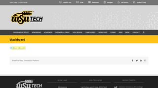 
                            7. blackboard - WSU Tech