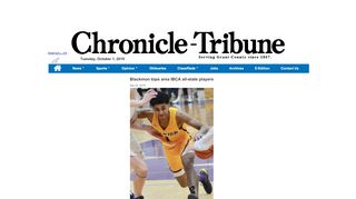 
                            7. Blackmon tops area IBCA all-state players - The Chronicle-Tribune ...