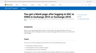 
                            10. Blank page after login - Exchange Admin Center (EAC) or ...