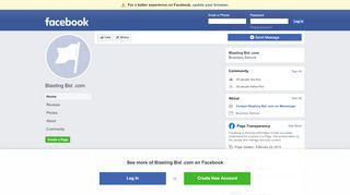 
                            2. Blasting Bid .com - Home | Facebook