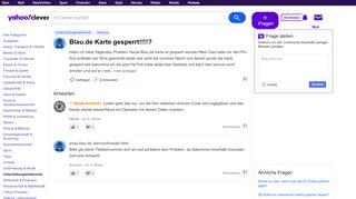 
                            7. Blau.de Karte gesperrt!!!!? | Yahoo Clever