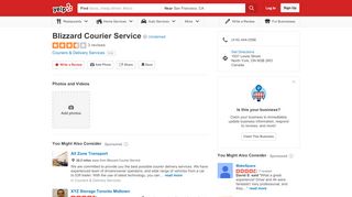 
                            4. Blizzard Courier Service - Couriers & Delivery Services - 1937 Leslie ...