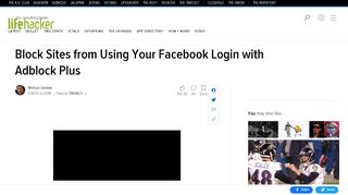 
                            8. Block Sites from Using Your Facebook Login with Adblock Plus