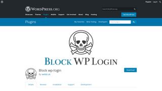 
                            3. Block wp-login – WordPress plugin | WordPress.org