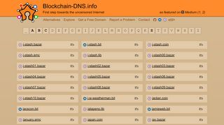 
                            3. Blockchain-DNS.info – Explorer: J