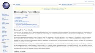 
                            8. Blocking Brute Force Attacks - OWASP