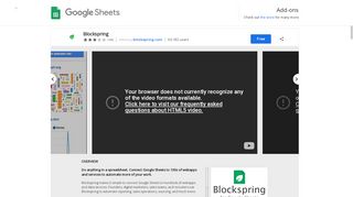 
                            6. Blockspring - Google Sheets add-on