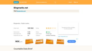 
                            6. Blogmarks.net: Blogmarks : Public marks - Easy Counter