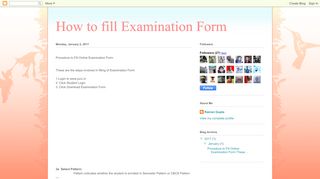 
                            6. blogspot.com - How to fill Examination Form