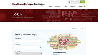 
                            9. BloodbornePathogenTraining.com | Member Login