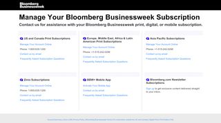 
                            4. Bloomberg Businessweek Subscriber Contact Us