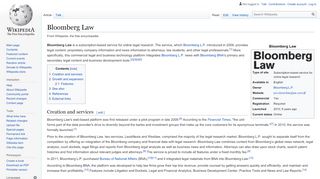 
                            4. Bloomberg Law - Wikipedia